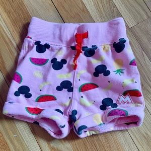 Hanna Andersson Disney 85 Pink Shorts w/Mouse Back Pocket